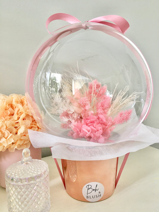 Pink Floss Floral balloon