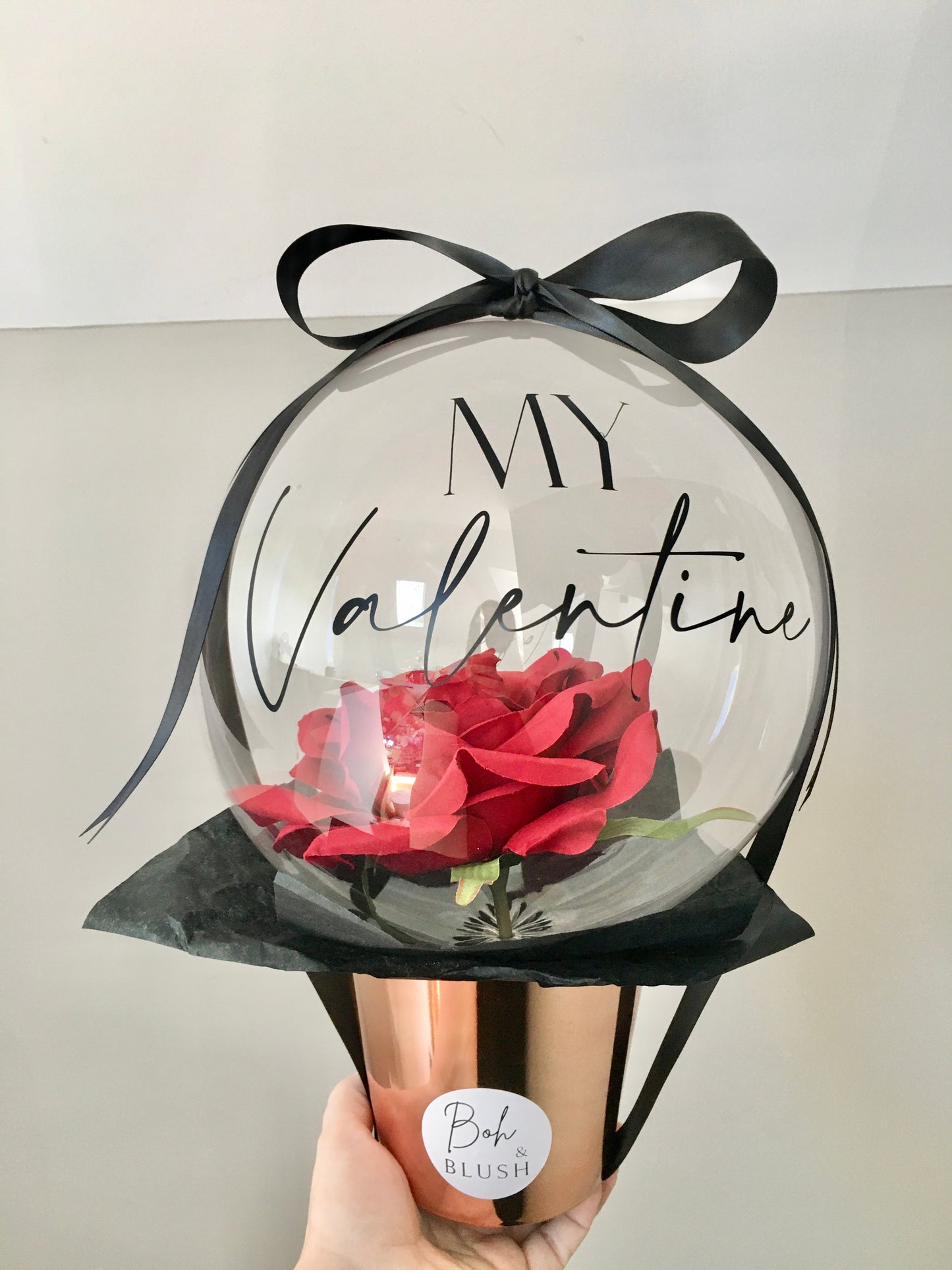 Ruby Rose Floral balloon